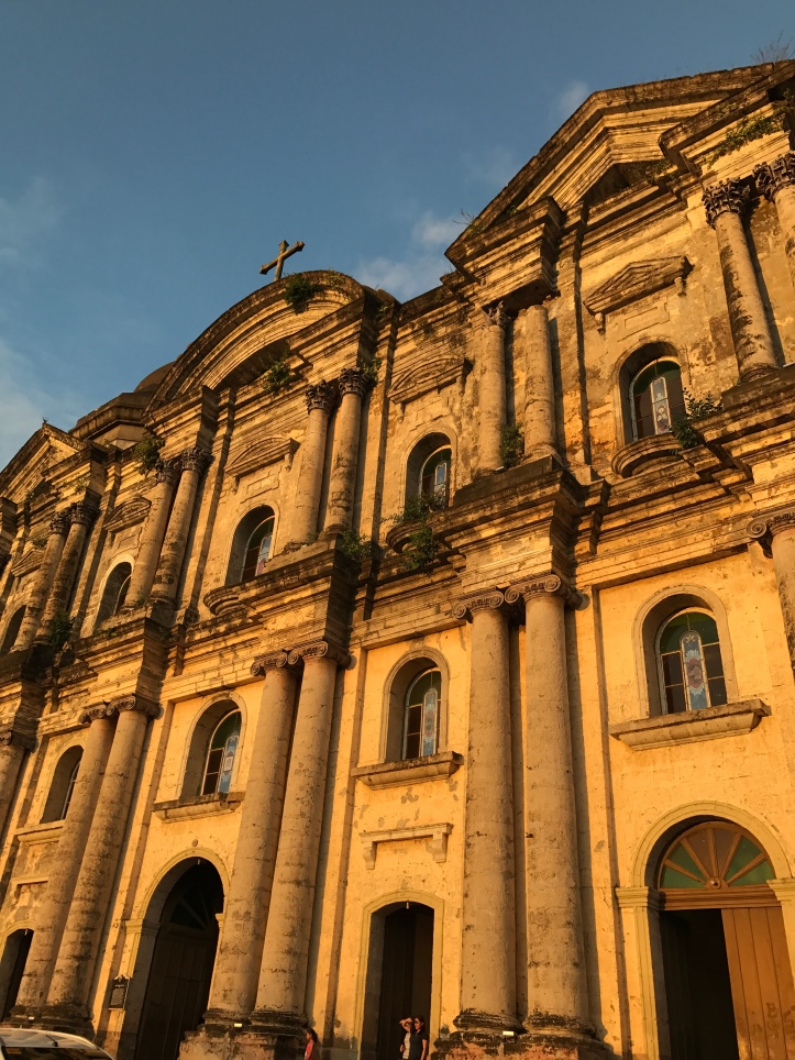 Taal Basilica at sunset