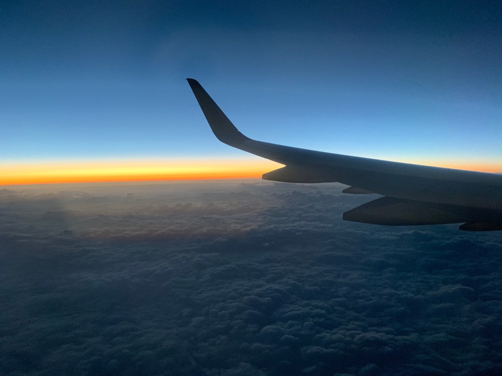 Sunset and the horizon