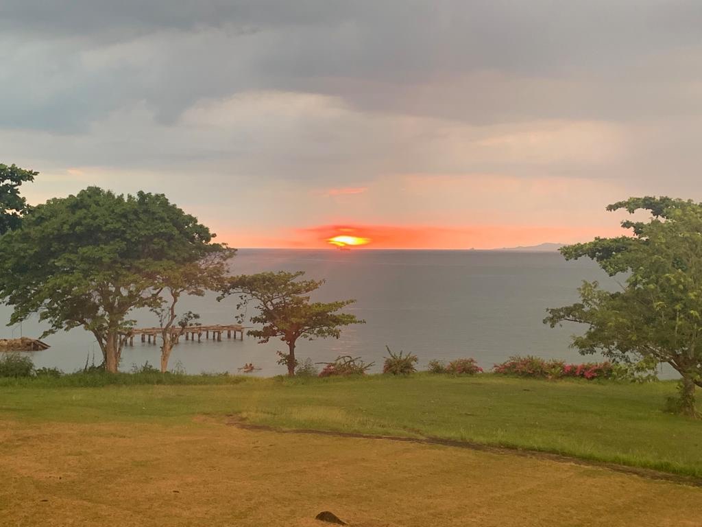 Sunset view from the b&b