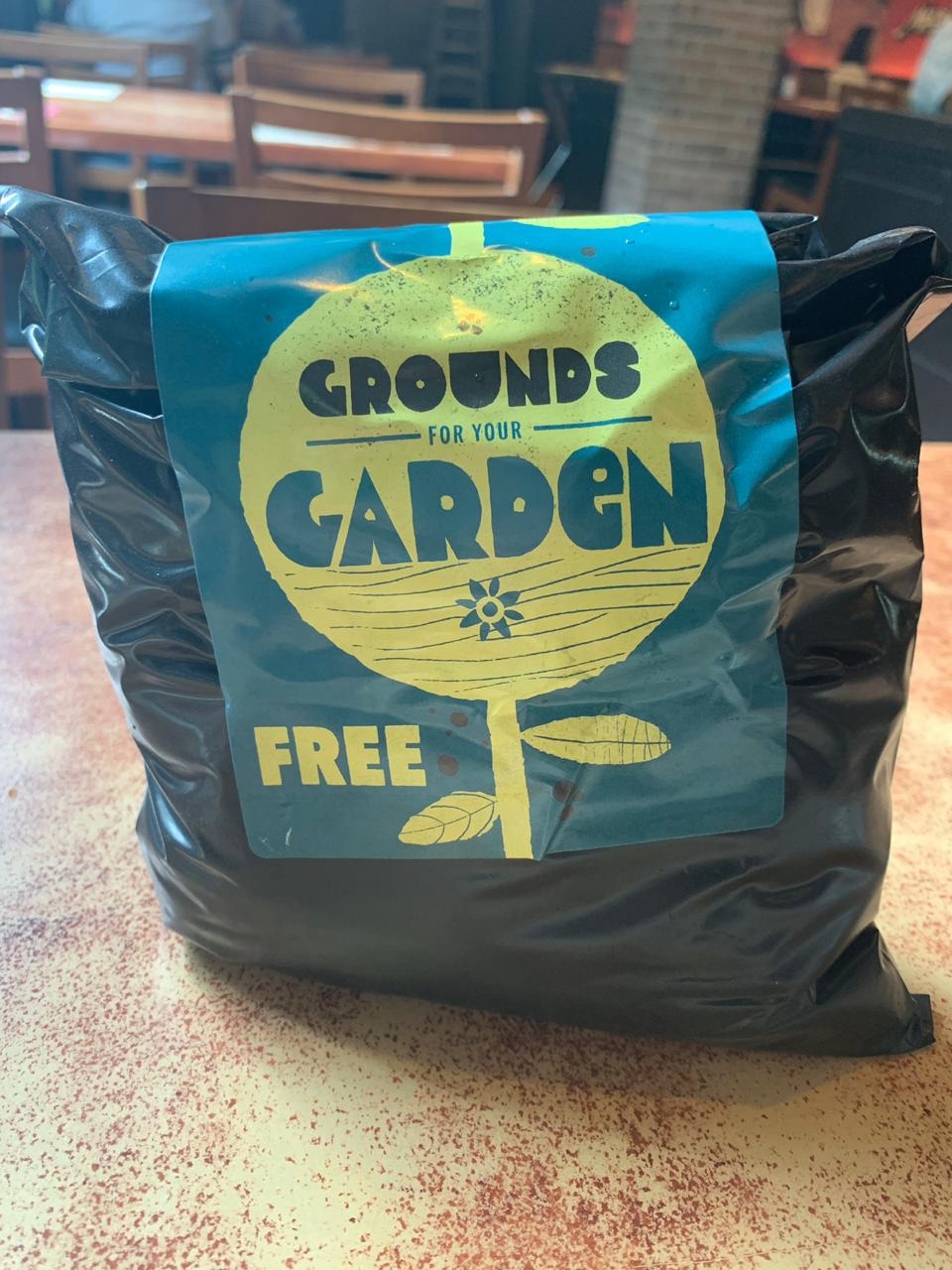 Free coffee grounds from Starbucks