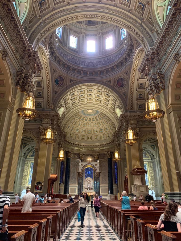 Inside the Cathedral Basilica of Saints Peter and Paul