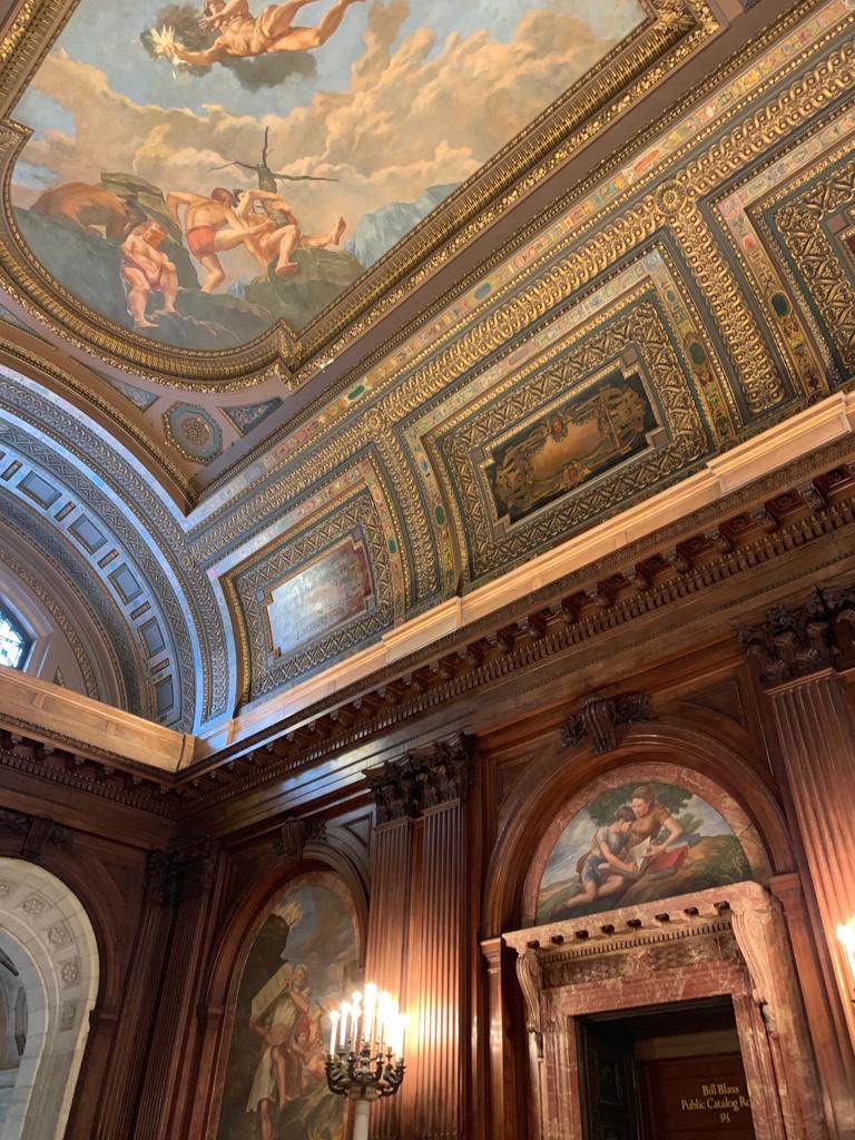 Breathtaking room and ceiling, New York Public Library