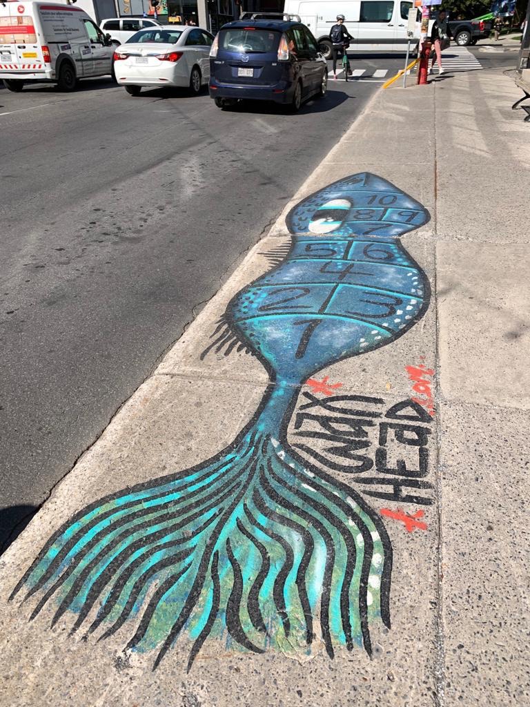 Street art at Saint Laurent Avenue, Montreal